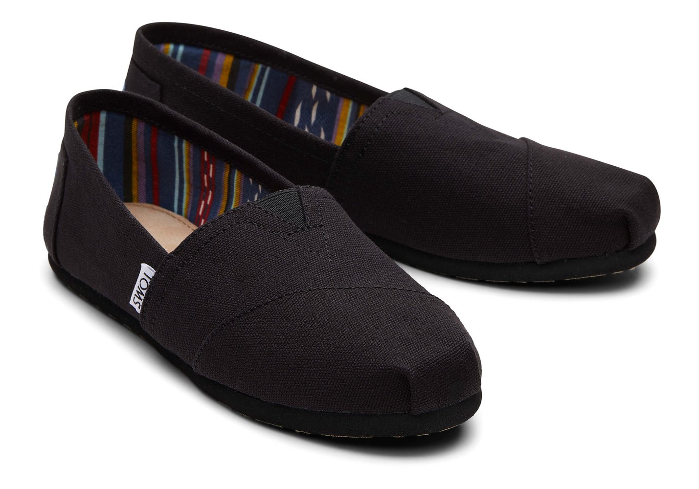 Toms Alpargata Canvas Espadrille Black - Womens - 92164-QOTB